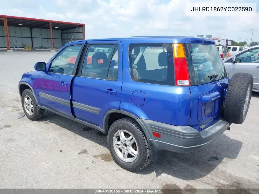 JHLRD1862YC022590 2000 Honda Cr-V Ex