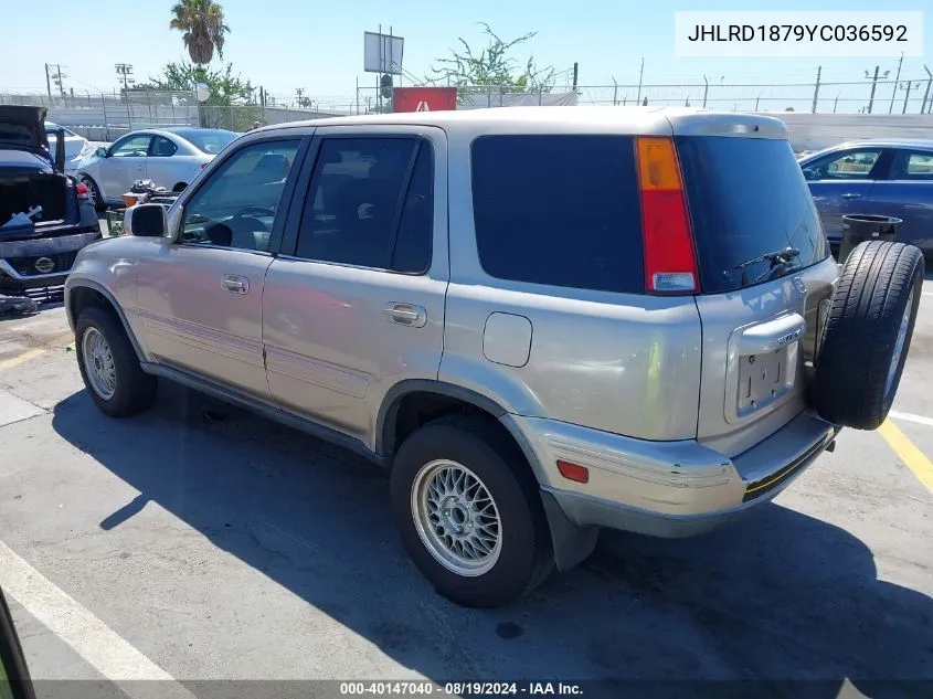 2000 Honda Cr-V Special Edition VIN: JHLRD1879YC036592 Lot: 40147040