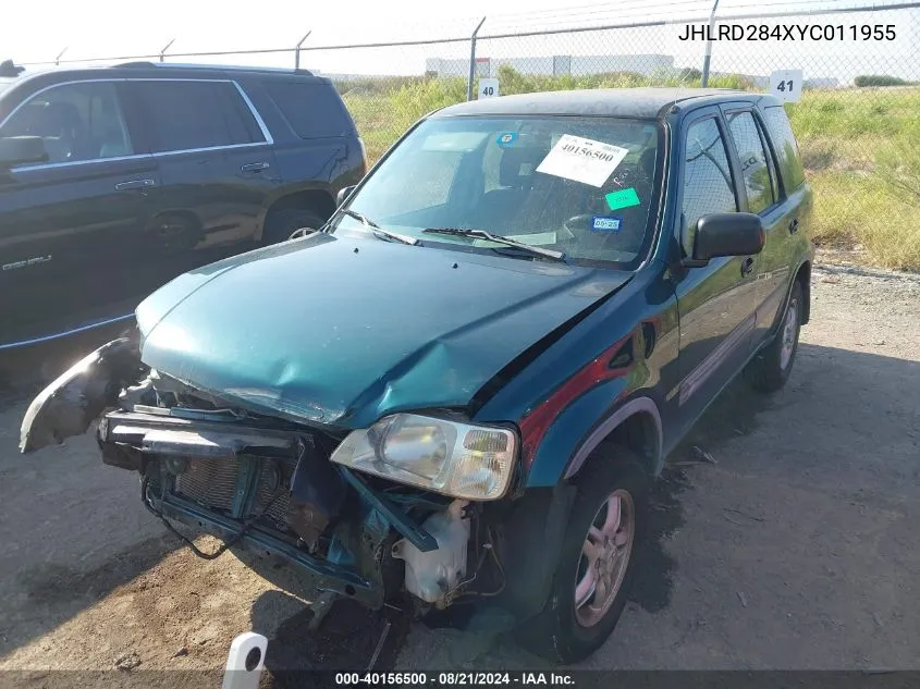 2000 Honda Cr-V Lx VIN: JHLRD284XYC011955 Lot: 40156500