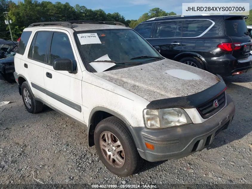 2000 Honda Cr-V Lx VIN: JHLRD284XYS007006 Lot: 40278990