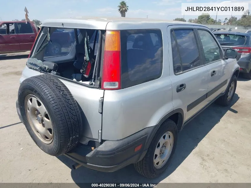 2000 Honda Cr-V Lx VIN: JHLRD2841YC011889 Lot: 40290361