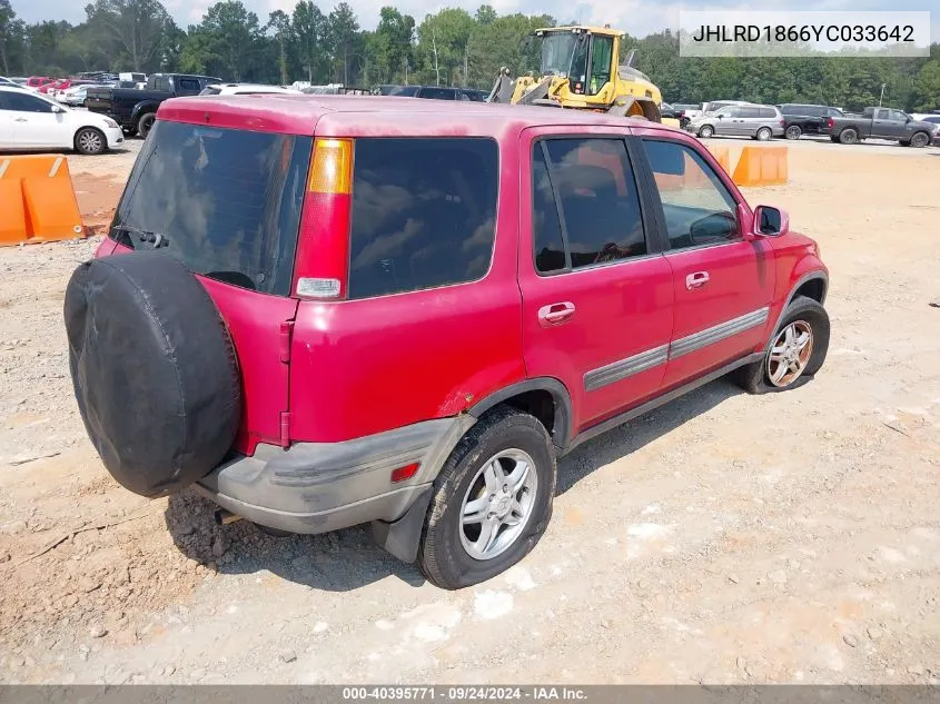 2000 Honda Cr-V Ex VIN: JHLRD1866YC033642 Lot: 40395771