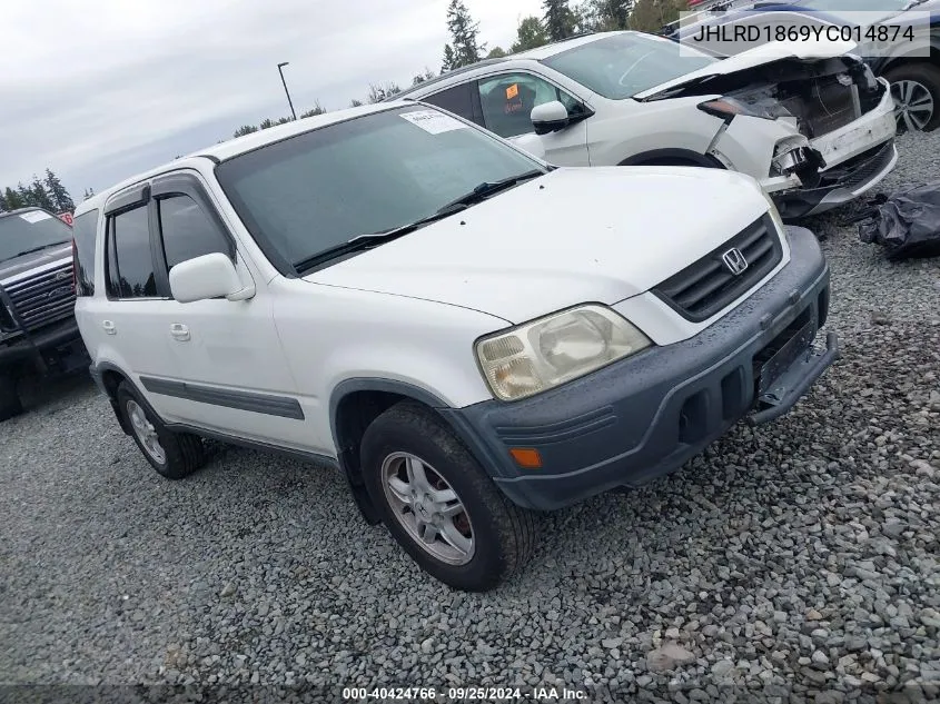 2000 Honda Cr-V Ex VIN: JHLRD1869YC014874 Lot: 40424766