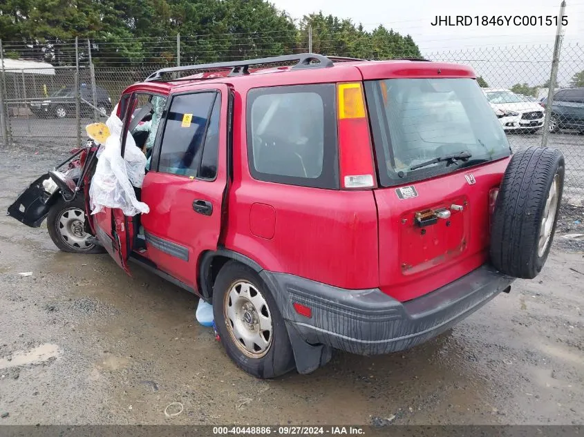 2000 Honda Cr-V Lx VIN: JHLRD1846YC001515 Lot: 40448886