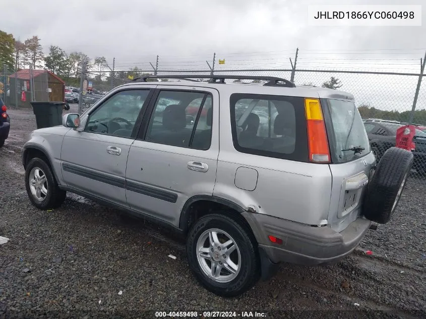 2000 Honda Cr-V Ex VIN: JHLRD1866YC060498 Lot: 40459498