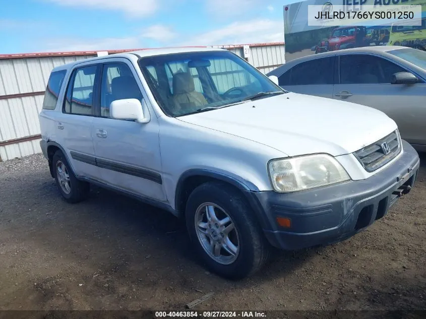 2000 Honda Cr-V Ex VIN: JHLRD1766YS001250 Lot: 40463854