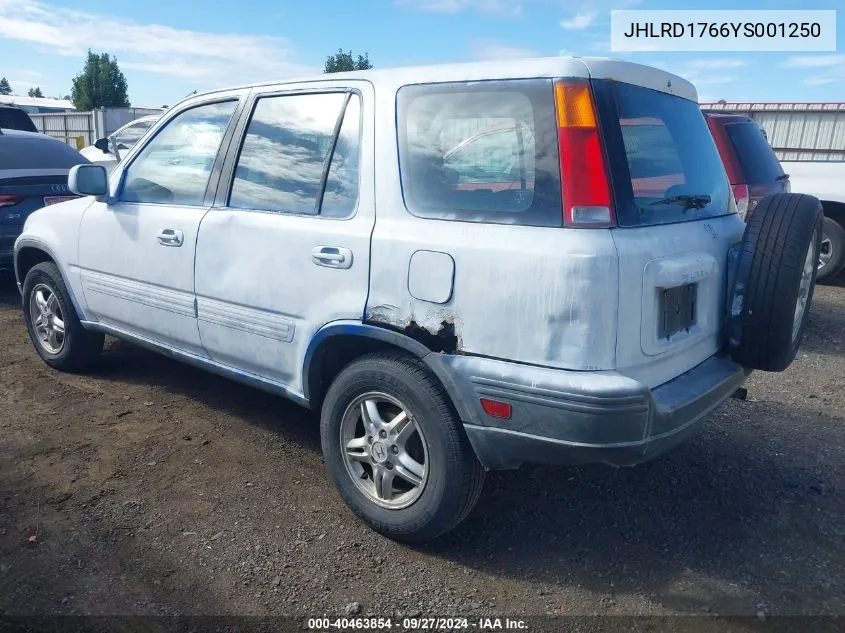 2000 Honda Cr-V Ex VIN: JHLRD1766YS001250 Lot: 40463854