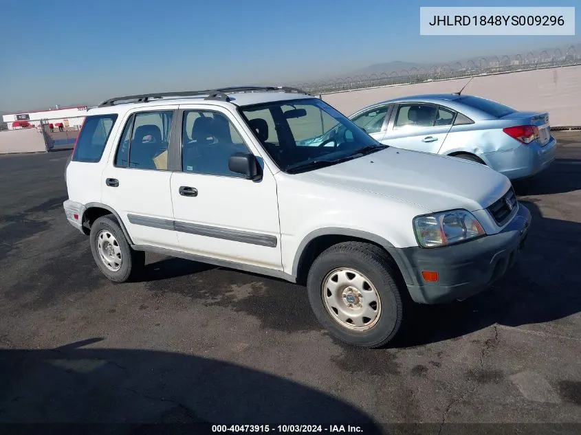 2000 Honda Cr-V Lx VIN: JHLRD1848YS009296 Lot: 40473915