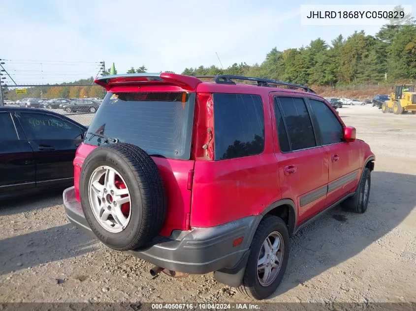 2000 Honda Cr-V Ex VIN: JHLRD1868YC050829 Lot: 40506716