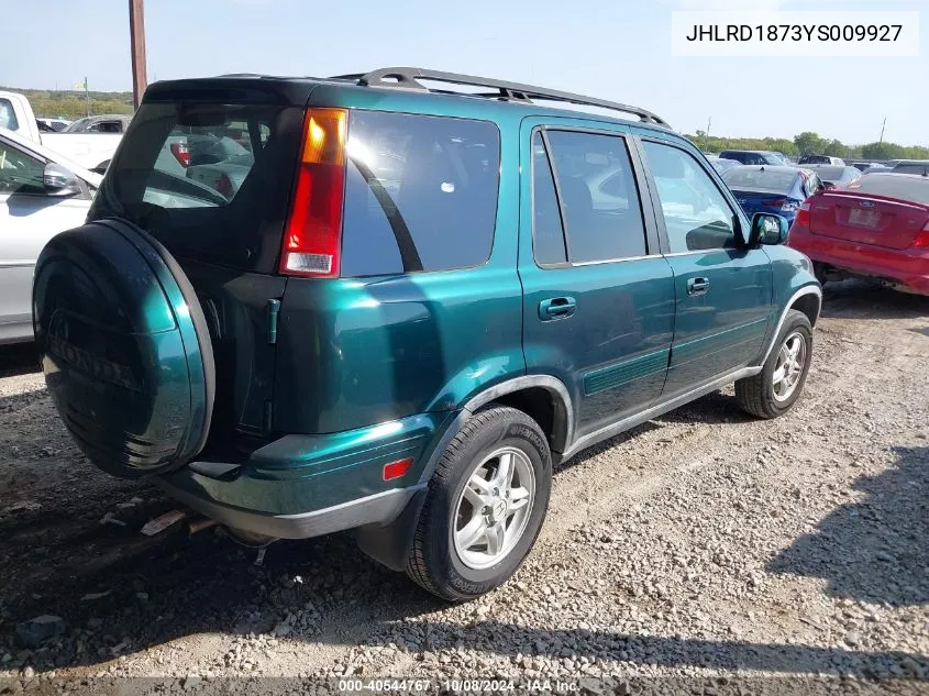 2000 Honda Cr-V Se/Ex VIN: JHLRD1873YS009927 Lot: 40544767