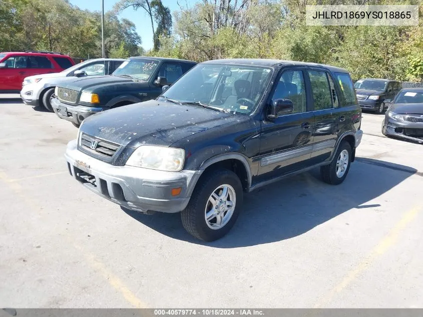 2000 Honda Cr-V Ex VIN: JHLRD1869YS018865 Lot: 40579774