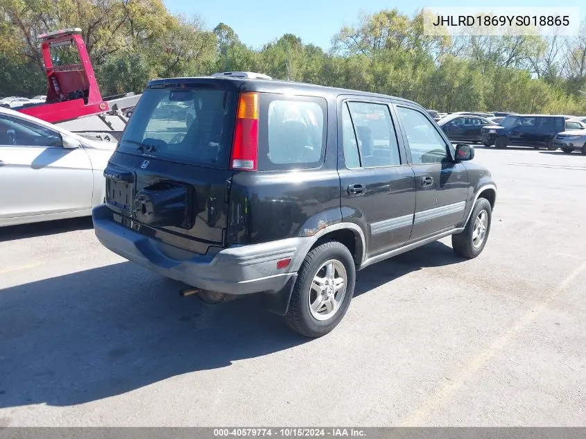 2000 Honda Cr-V Ex VIN: JHLRD1869YS018865 Lot: 40579774