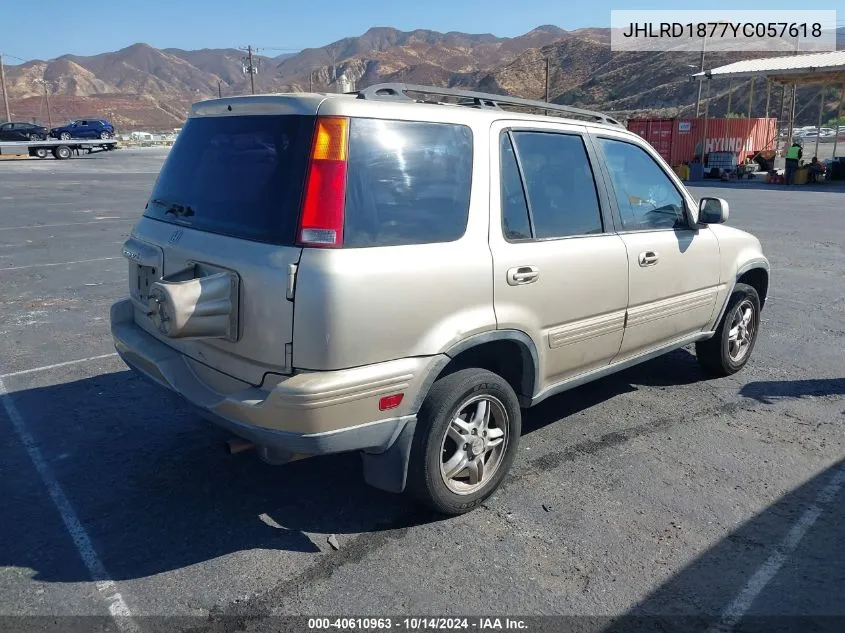 2000 Honda Cr-V Special Edition VIN: JHLRD1877YC057618 Lot: 40610963