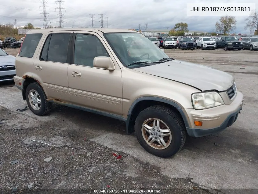 2000 Honda Cr-V Special Edition VIN: JHLRD1874YS013811 Lot: 40769728