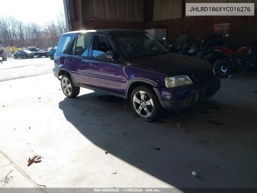 2000 Honda Cr-V Ex VIN: JHLRD186XYC016276 Lot: 40800638