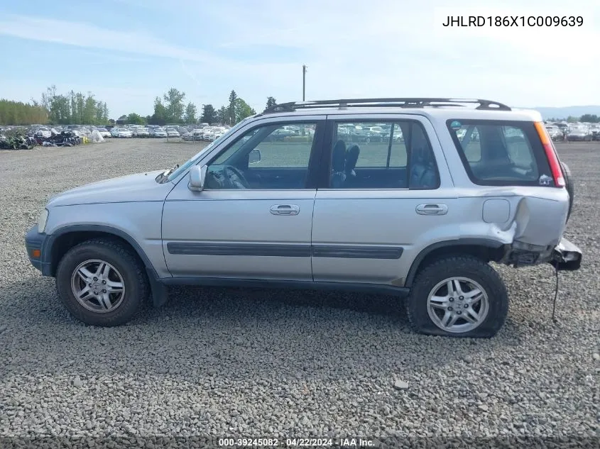 2001 Honda Cr-V Ex VIN: JHLRD186X1C009639 Lot: 39245082