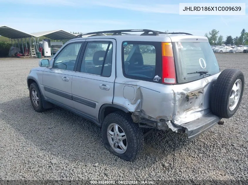 2001 Honda Cr-V Ex VIN: JHLRD186X1C009639 Lot: 39245082