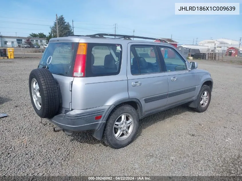 2001 Honda Cr-V Ex VIN: JHLRD186X1C009639 Lot: 39245082