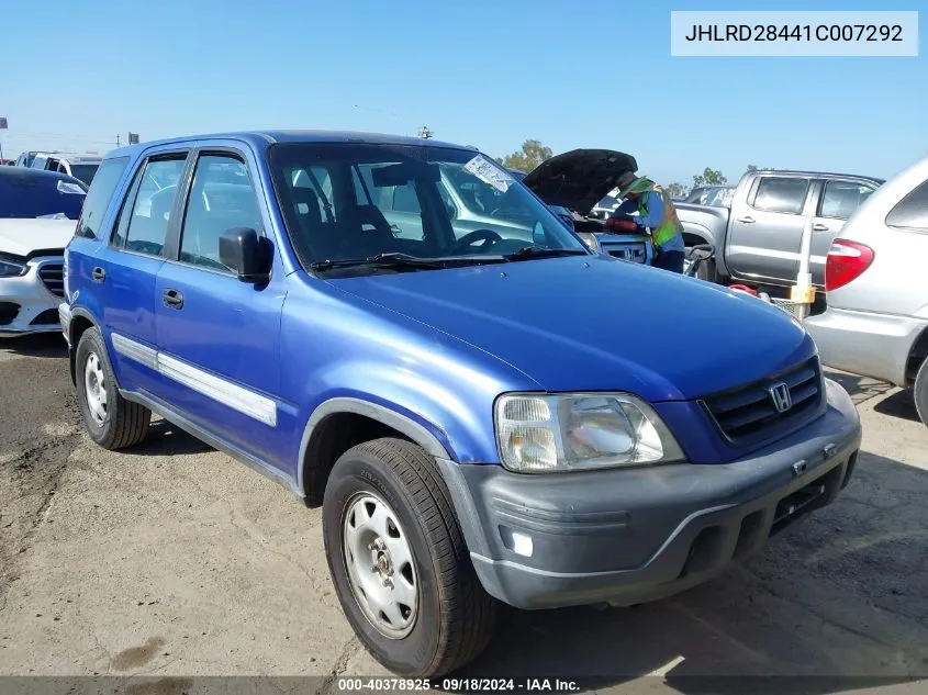 2001 Honda Cr-V Lx VIN: JHLRD28441C007292 Lot: 40378925