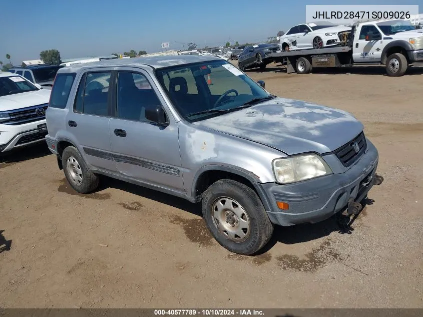 2001 Honda Cr-V Lx VIN: JHLRD28471S009026 Lot: 40577789