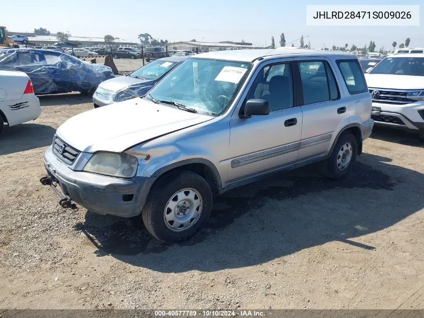 2001 Honda Cr-V Lx VIN: JHLRD28471S009026 Lot: 40577789