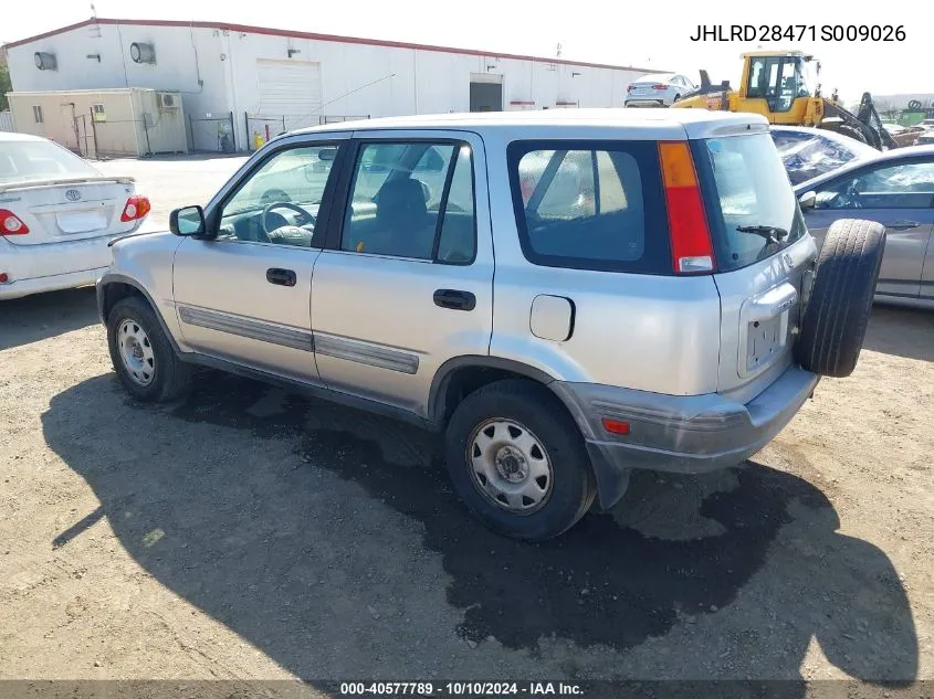 2001 Honda Cr-V Lx VIN: JHLRD28471S009026 Lot: 40577789