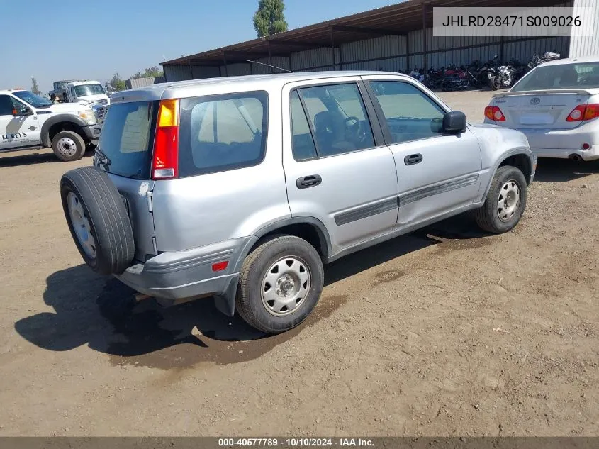 2001 Honda Cr-V Lx VIN: JHLRD28471S009026 Lot: 40577789