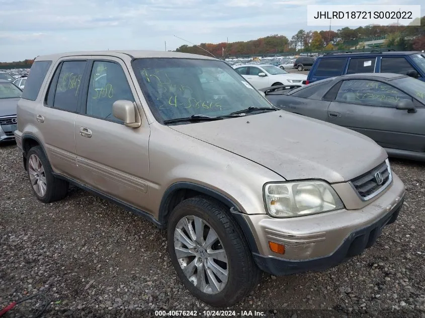 2001 Honda Cr-V Special Edition VIN: JHLRD18721S002022 Lot: 40676242