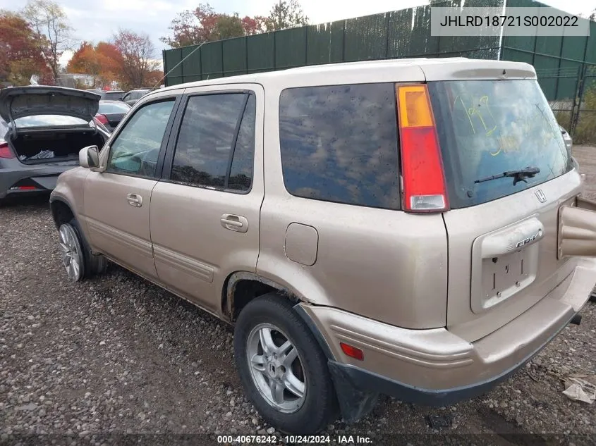 2001 Honda Cr-V Special Edition VIN: JHLRD18721S002022 Lot: 40676242