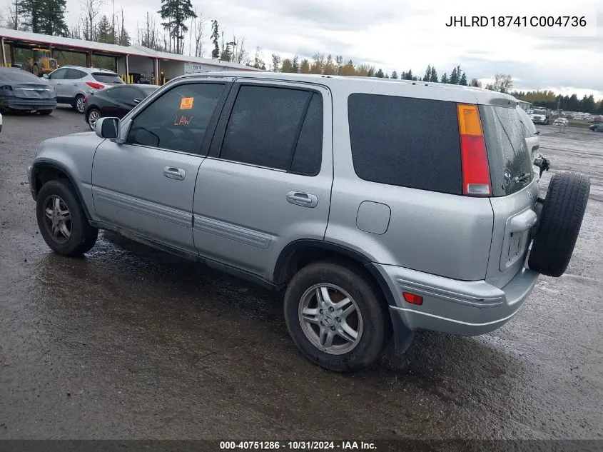 2001 Honda Cr-V Special Edition VIN: JHLRD18741C004736 Lot: 40751286