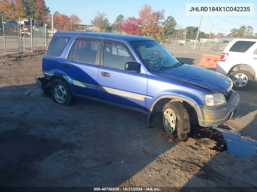 2001 Honda Cr-V Lx VIN: JHLRD184X1C042235 Lot: 40756039