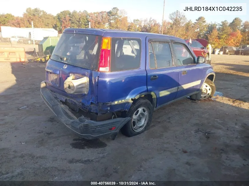 JHLRD184X1C042235 2001 Honda Cr-V Lx