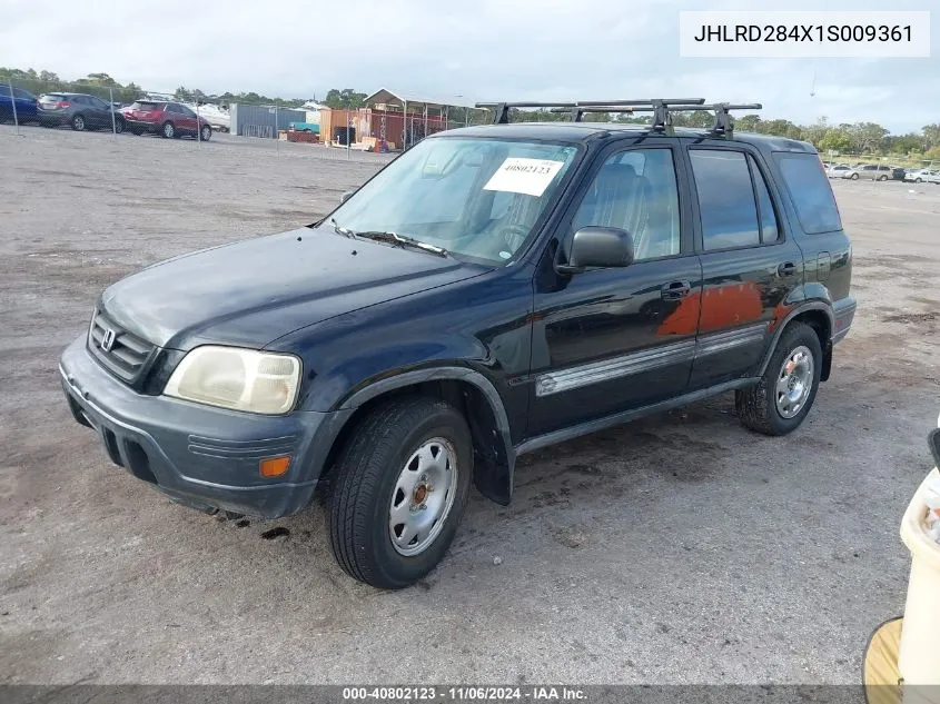 2001 Honda Cr-V Lx VIN: JHLRD284X1S009361 Lot: 40802123