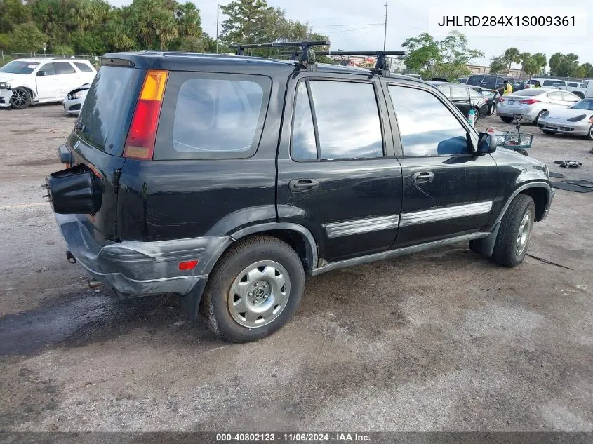 2001 Honda Cr-V Lx VIN: JHLRD284X1S009361 Lot: 40802123