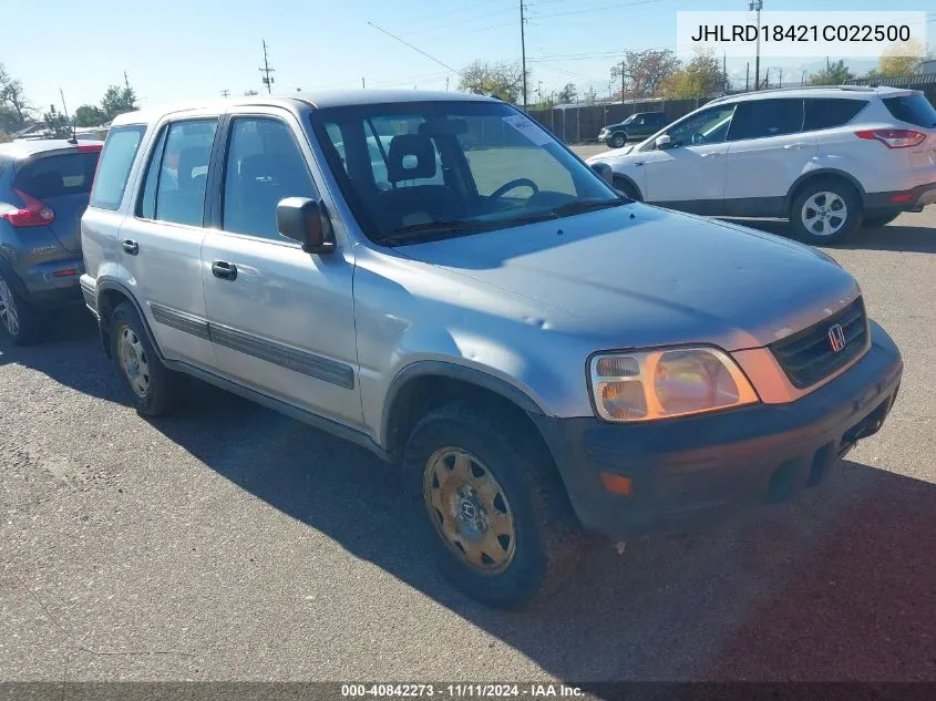 2001 Honda Cr-V Lx VIN: JHLRD18421C022500 Lot: 40842273