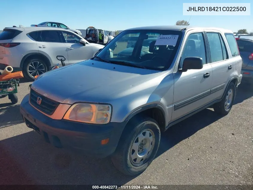 2001 Honda Cr-V Lx VIN: JHLRD18421C022500 Lot: 40842273