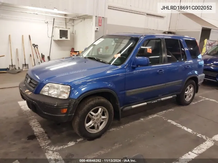 2001 Honda Cr-V Ex VIN: JHLRD18691C002052 Lot: 40848282