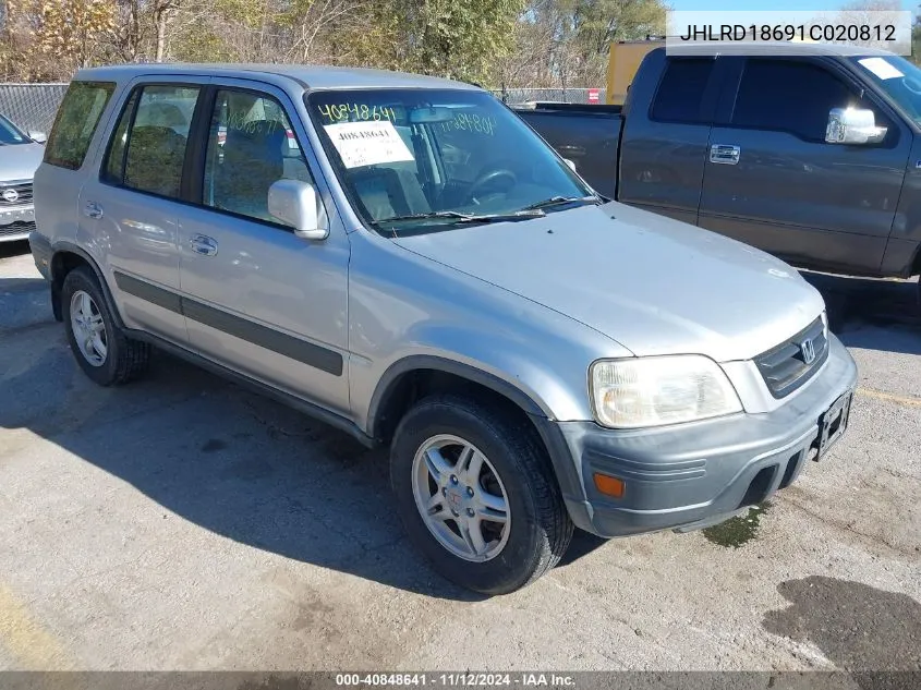 2001 Honda Cr-V Ex VIN: JHLRD18691C020812 Lot: 40848641