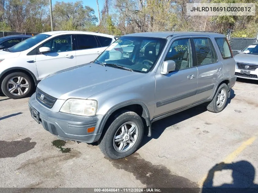 2001 Honda Cr-V Ex VIN: JHLRD18691C020812 Lot: 40848641