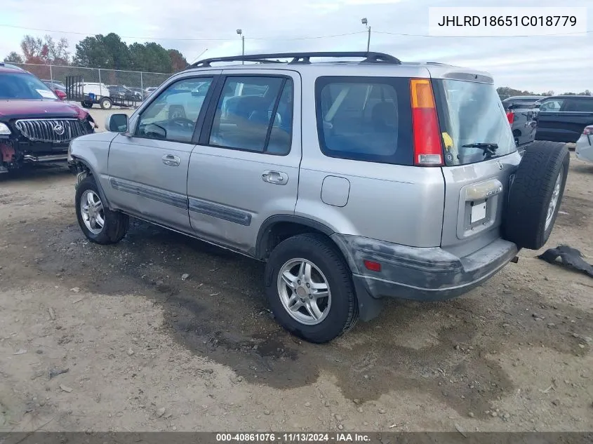 2001 Honda Cr-V Ex VIN: JHLRD18651C018779 Lot: 40861076