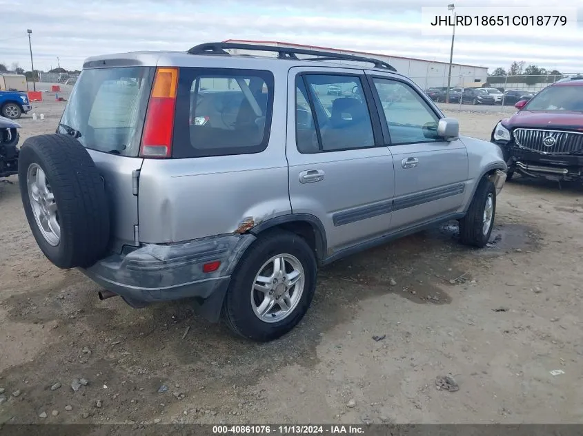 2001 Honda Cr-V Ex VIN: JHLRD18651C018779 Lot: 40861076