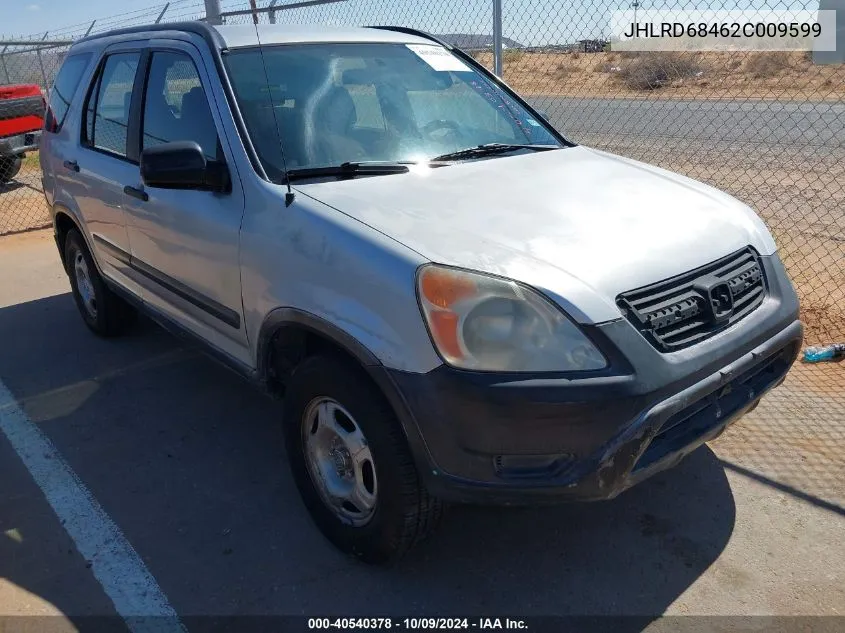 2002 Honda Cr-V Lx VIN: JHLRD68462C009599 Lot: 40540378