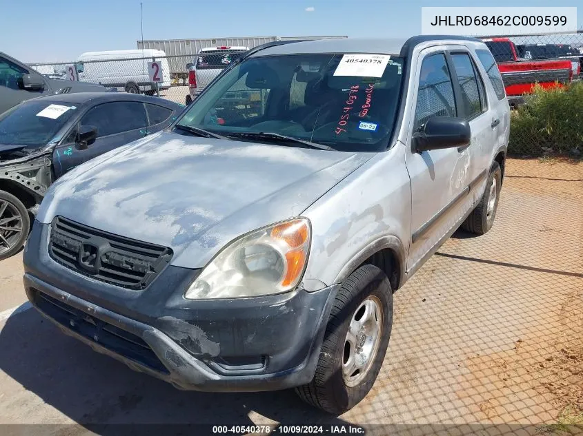 2002 Honda Cr-V Lx VIN: JHLRD68462C009599 Lot: 40540378