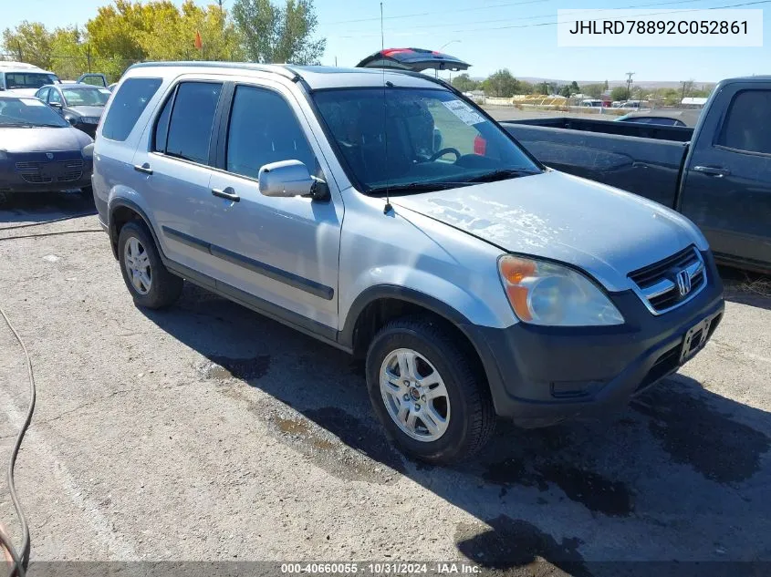 2002 Honda Cr-V Ex VIN: JHLRD78892C052861 Lot: 40660055