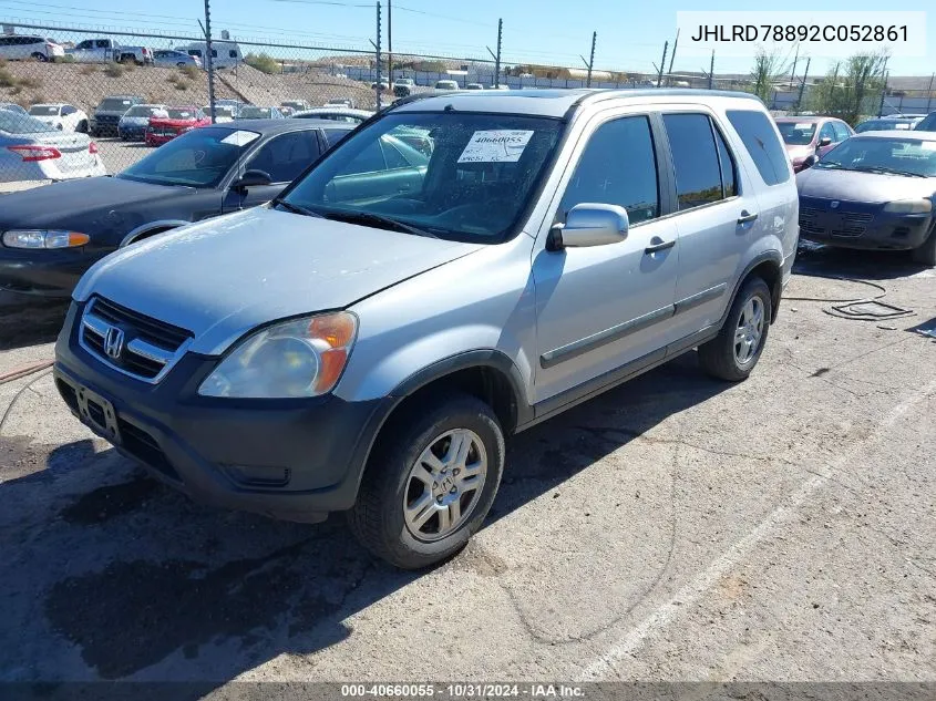 2002 Honda Cr-V Ex VIN: JHLRD78892C052861 Lot: 40660055