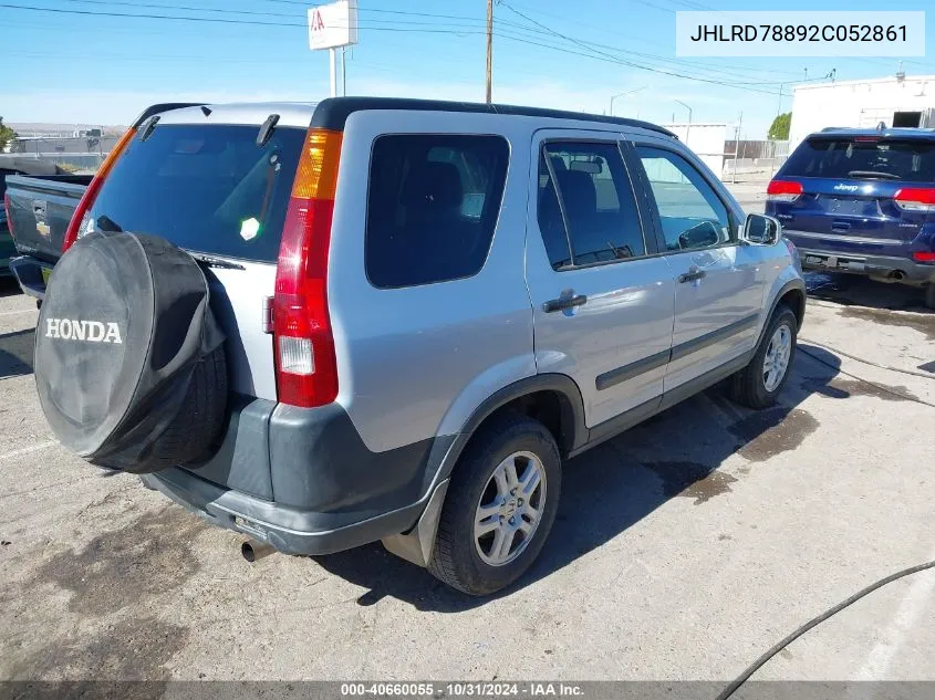 2002 Honda Cr-V Ex VIN: JHLRD78892C052861 Lot: 40660055