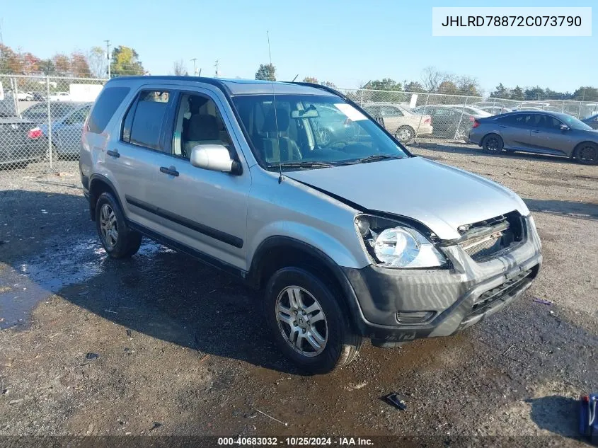 2002 Honda Cr-V Ex VIN: JHLRD78872C073790 Lot: 40683032