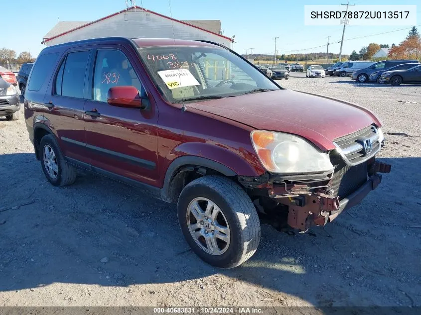 SHSRD78872U013517 2002 Honda Cr-V Ex