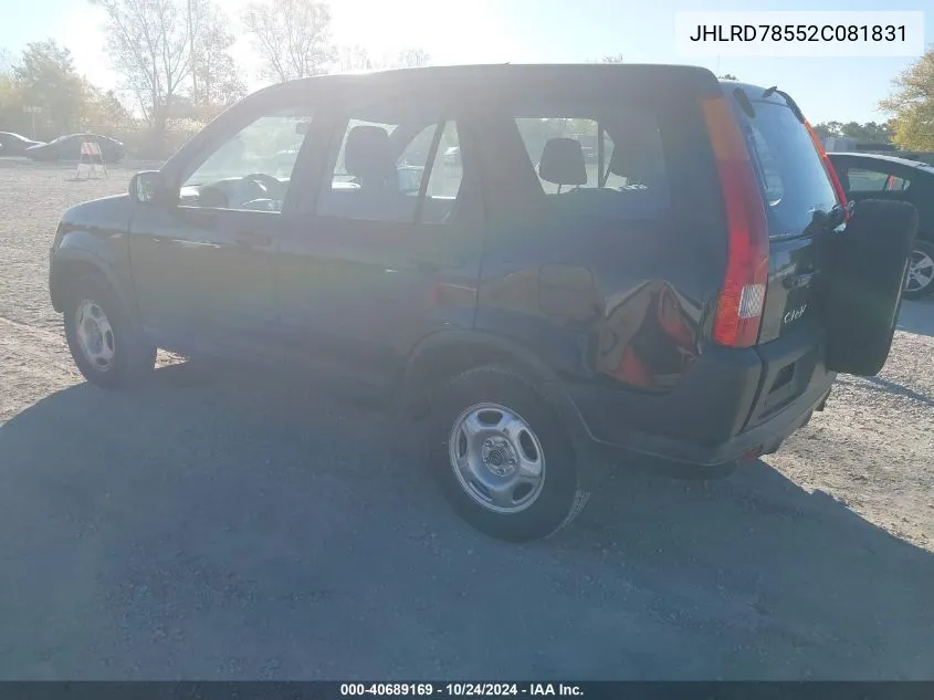 JHLRD78552C081831 2002 Honda Cr-V Lx