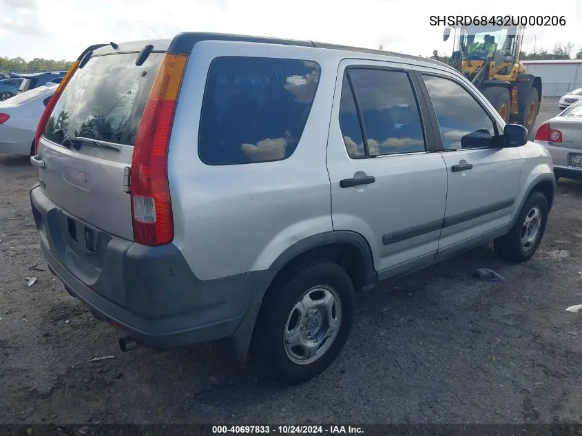 SHSRD68432U000206 2002 Honda Cr-V Lx